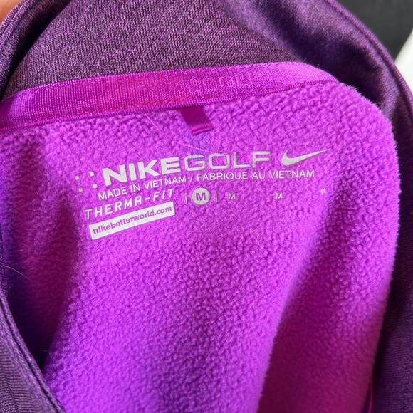 NWOT Nike Golf Therma—Fit Women’s Quarter Zip Purple Pullover Size Medium - Picture 5 of 7